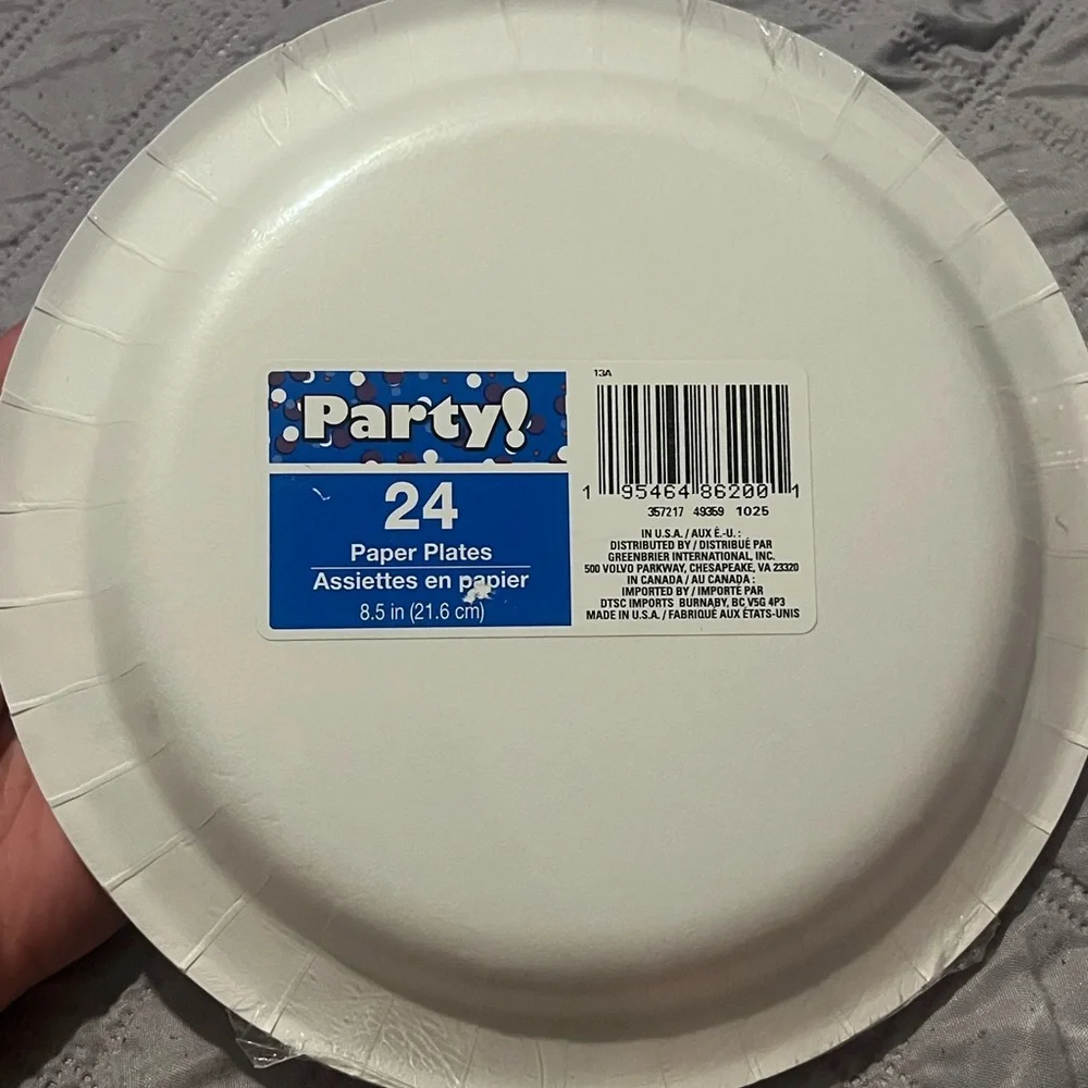 Pink Disposable Party Plates - Pack of Paper Dinner Plates